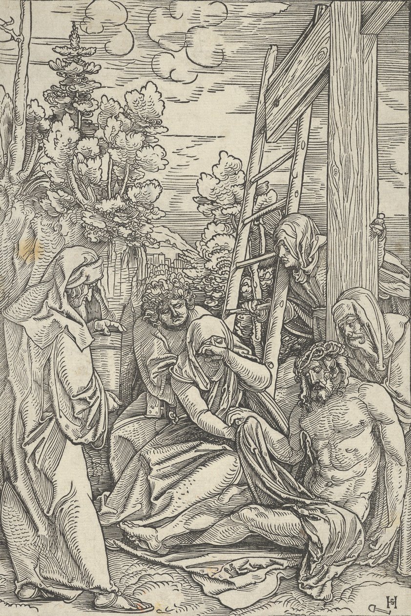 Valituslaulu, Kristuksen elämä, n. 1511-12. tekijältä Hans Schäufelein the Elder