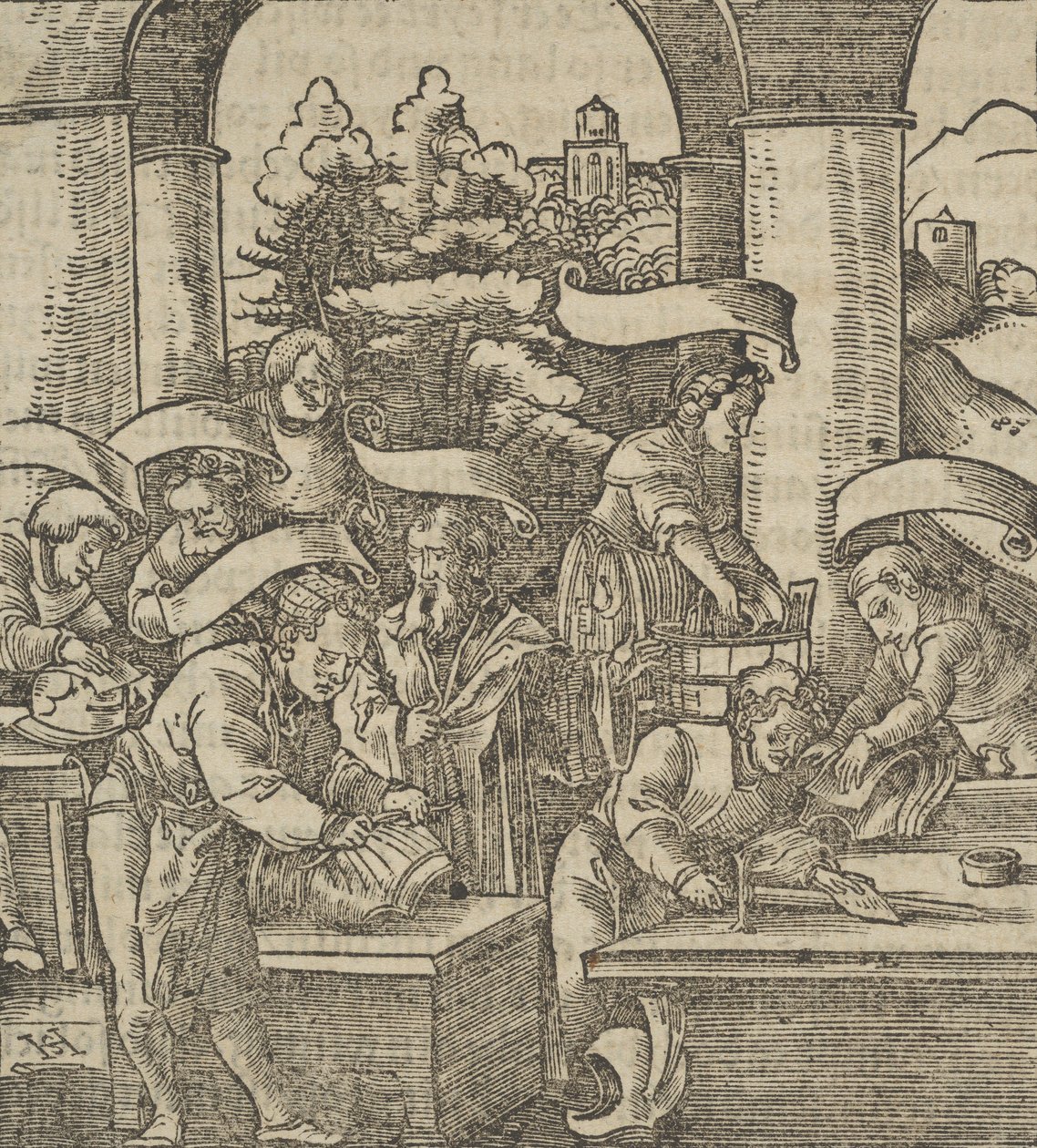 The Making of Armours, Hymmelwagenista kuka elää hyvin..., 1517. tekijältä Hans Schäufelein the Elder