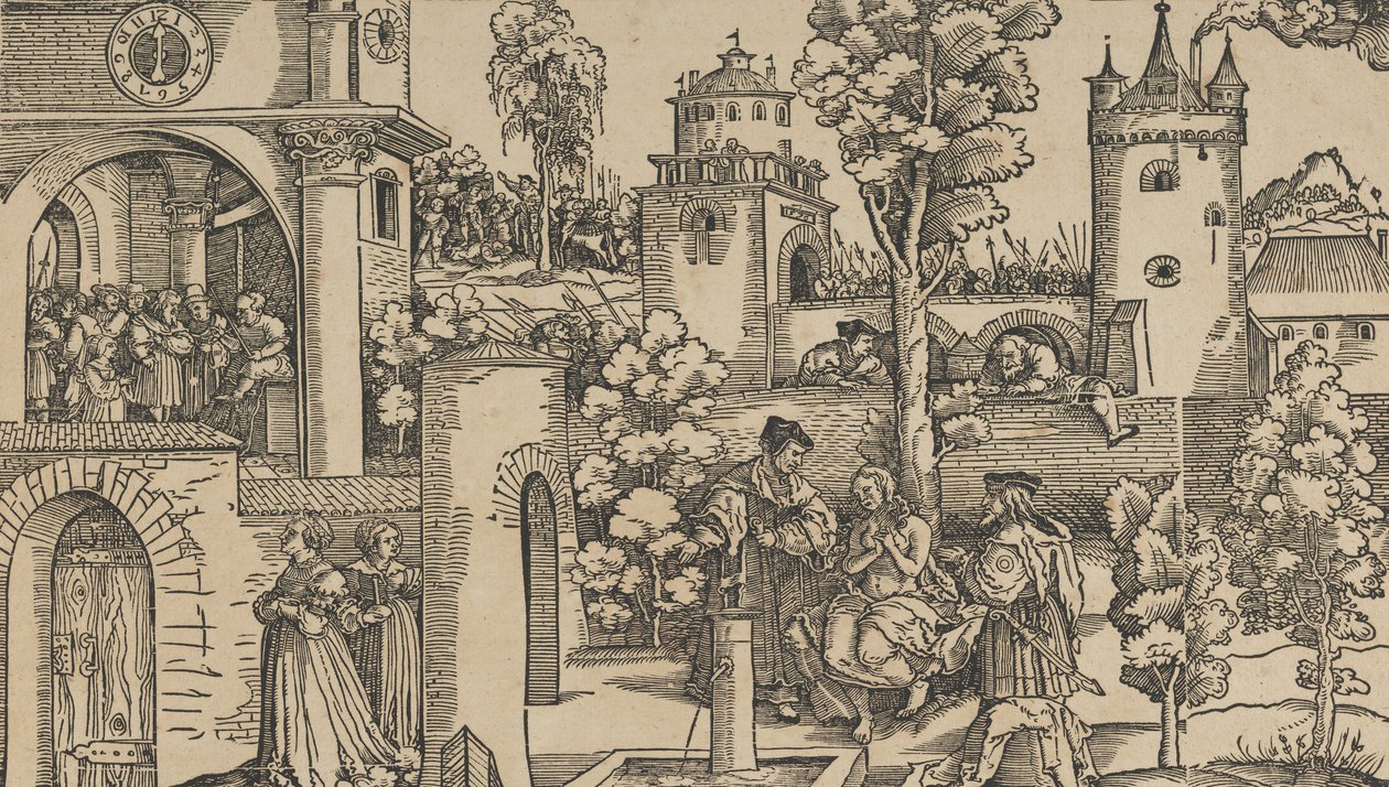 Susannan tarina, 1536. tekijältä Hans Schäufelein the Elder