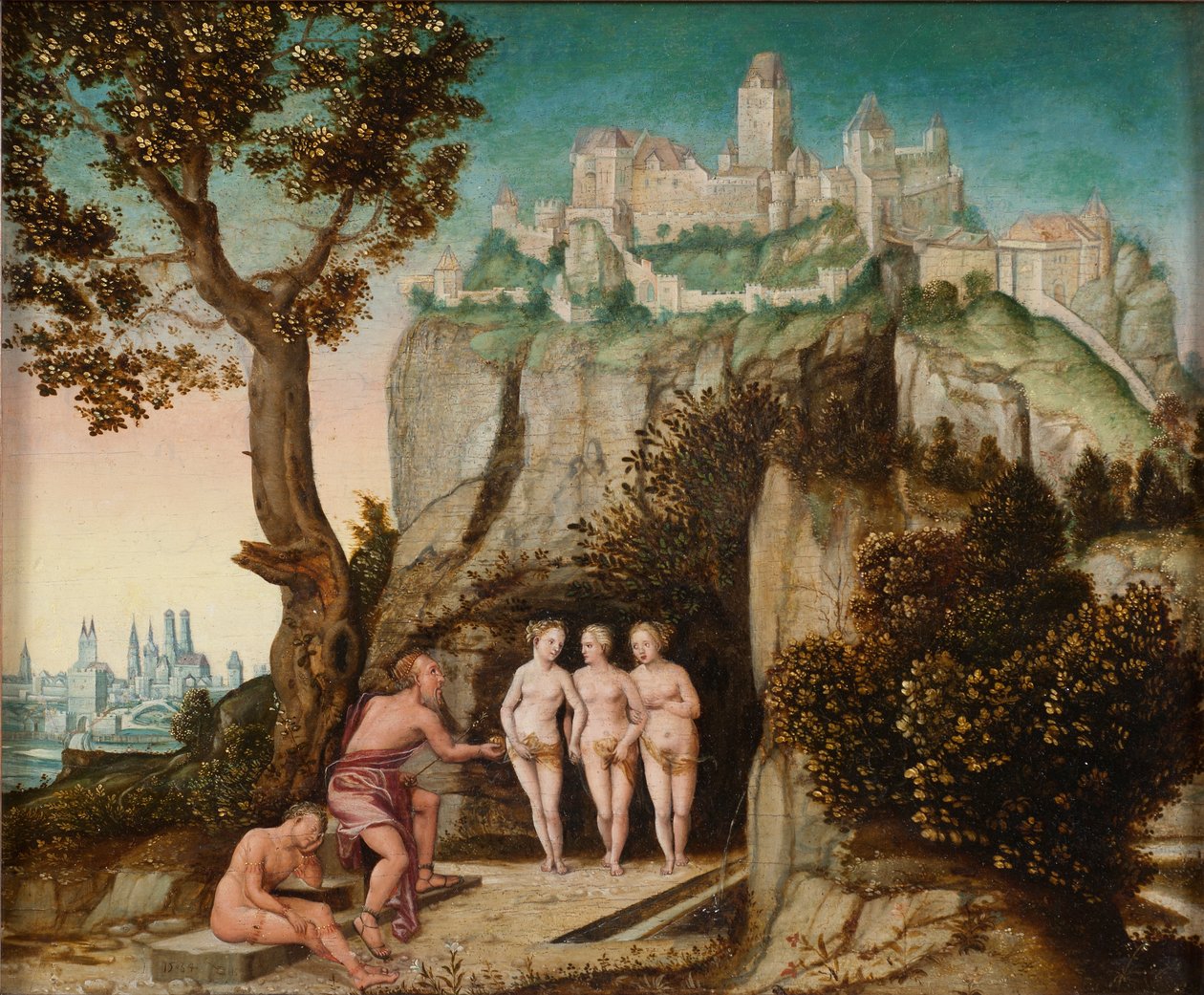 Pariisin tuomio, n. 1540-1560 tekijältä Hans Schöpfer