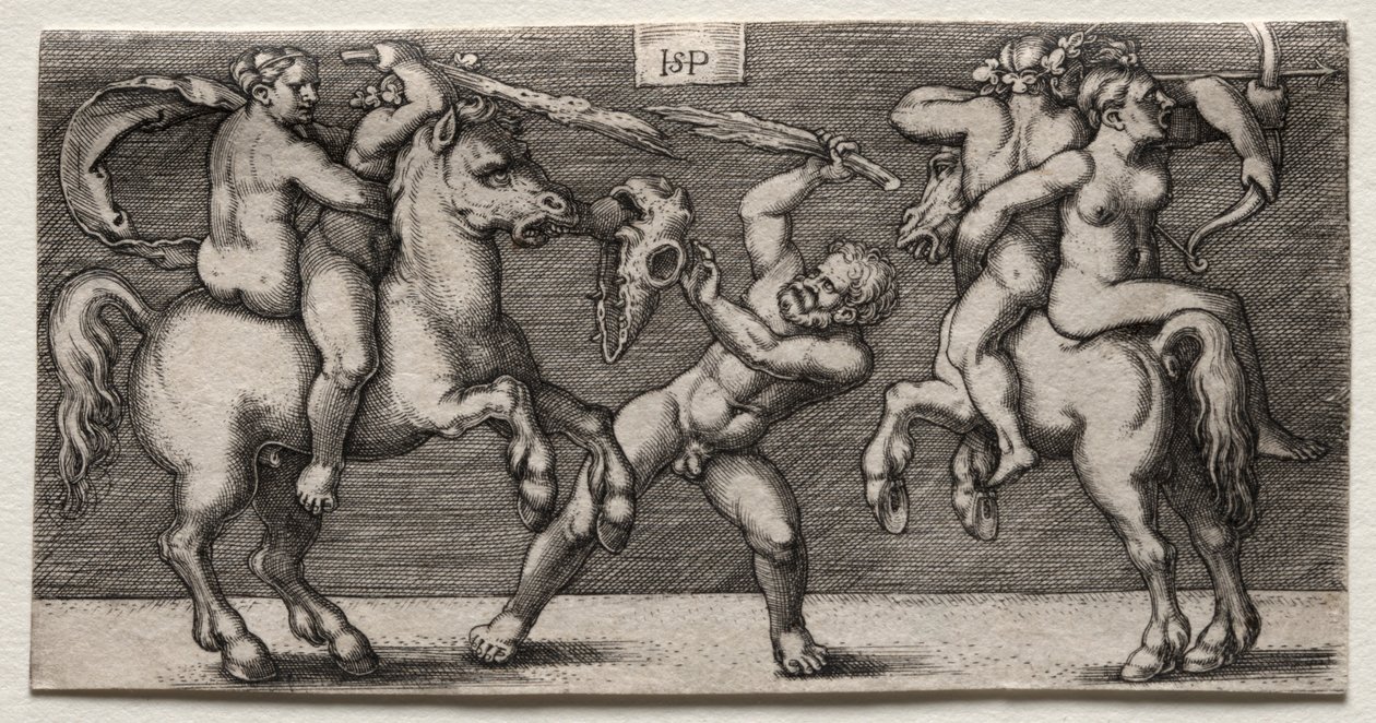 Kolmen miehen taistelu, 1546-1547. tekijältä Hans Sebald Beham