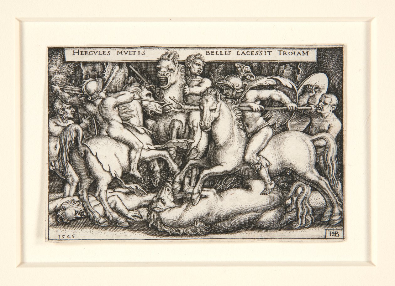 Hercules voitti troijalaiset tekijältä Hans Sebald Beham