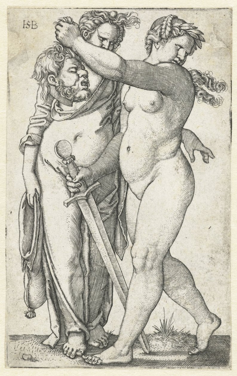 Judith Holofernesin pään ja palvelijan kanssa tekijältä Hans Sebald Beham