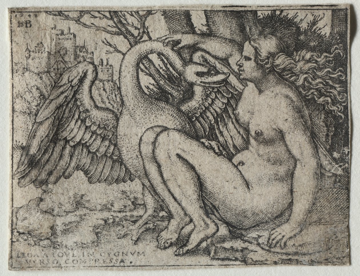 Leda ja joutsen tekijältä Hans Sebald Beham