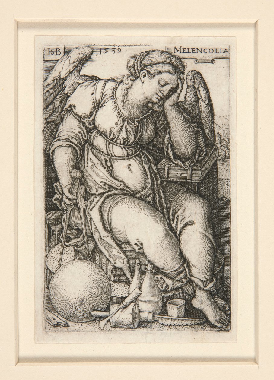 Melencolia tekijältä Hans Sebald Beham
