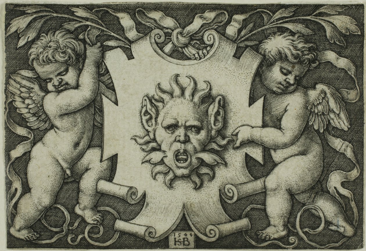 Two Genii -koriste maskilla tekijältä Hans Sebald Beham