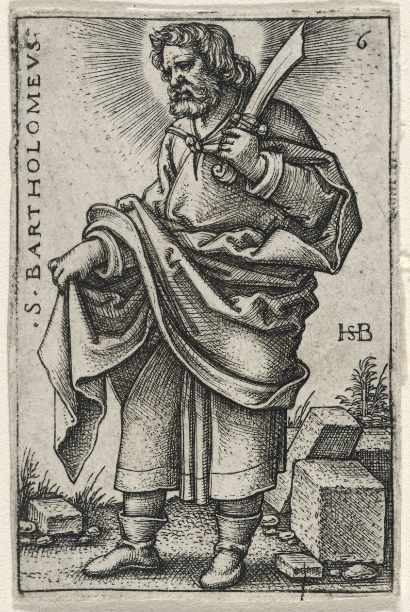 Pyhä Bartolomeus, 1541-46 tekijältä Hans Sebald Beham
