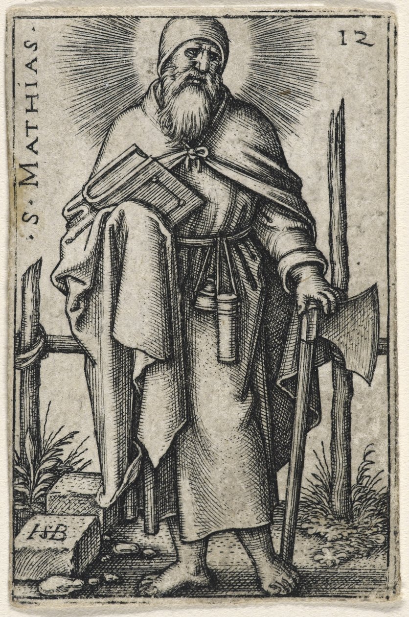 Pyhä Mathias, 1541-46 tekijältä Hans Sebald Beham