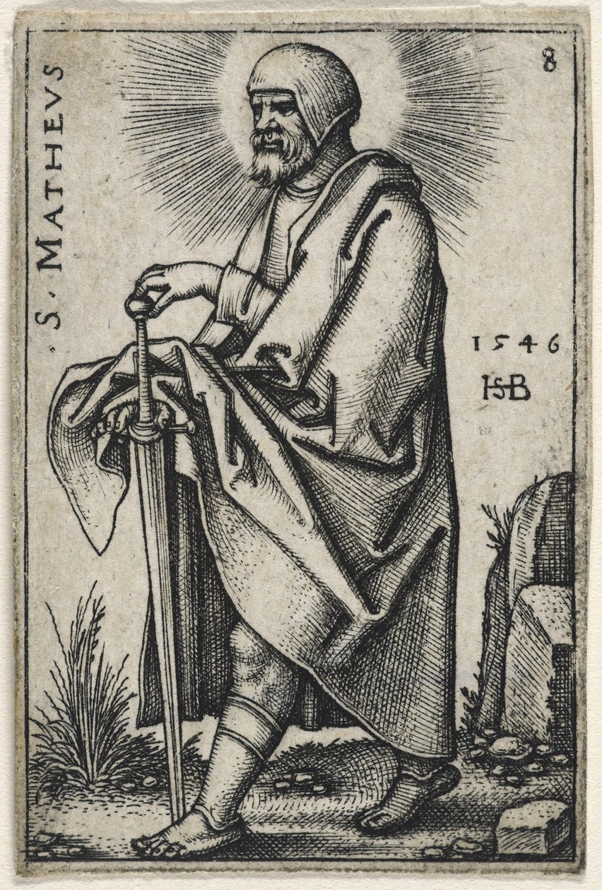 Pyhä Matteus, 1541-46 tekijältä Hans Sebald Beham