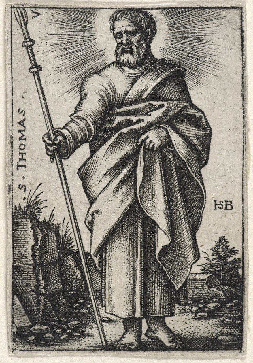 Pyhä Tuomas, 1541-46 tekijältä Hans Sebald Beham