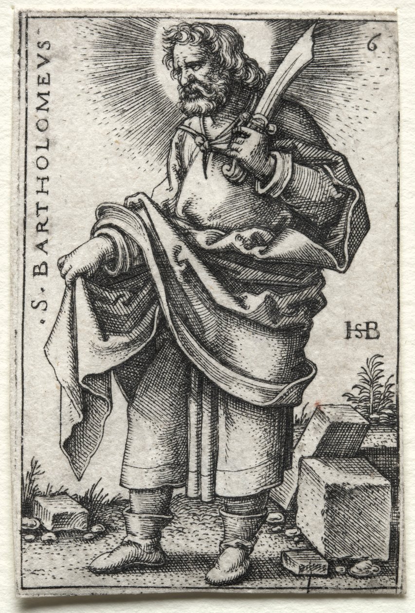 Pyhä Bartolomeus tekijältä Hans Sebald Beham