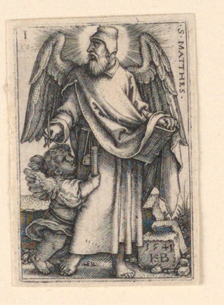 St. Matthew, neljästä evankelistasta tekijältä Hans Sebald Beham