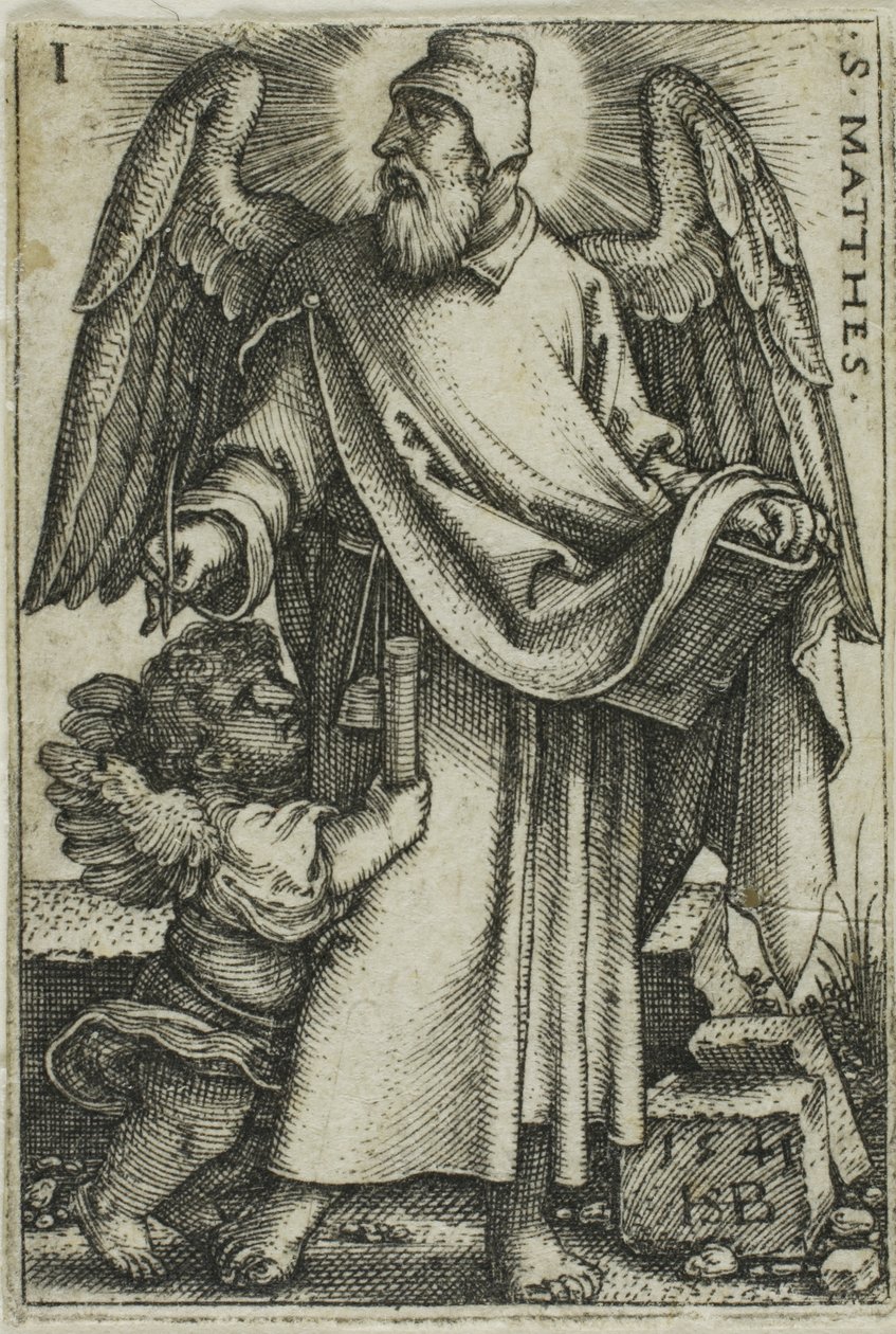 St. Matthew, neljästä evankelistasta tekijältä Hans Sebald Beham