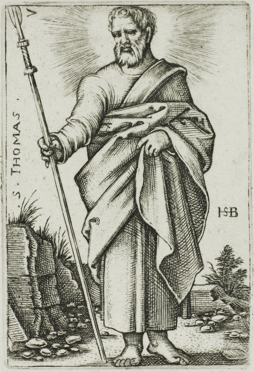 St. Thomas, levy 7 kahdestatoista apostolista tekijältä Hans Sebald Beham