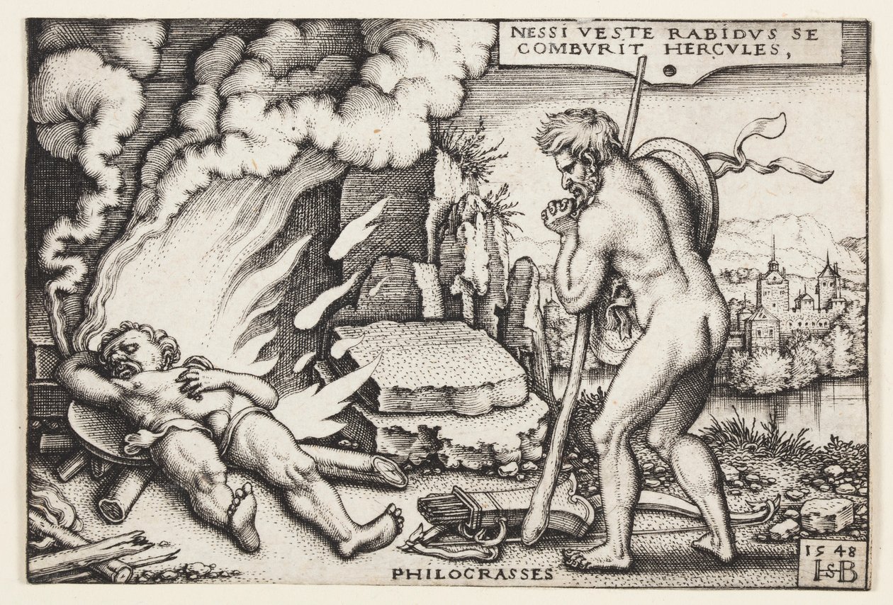 Herculesin kuolema tekijältä Hans Sebald Beham