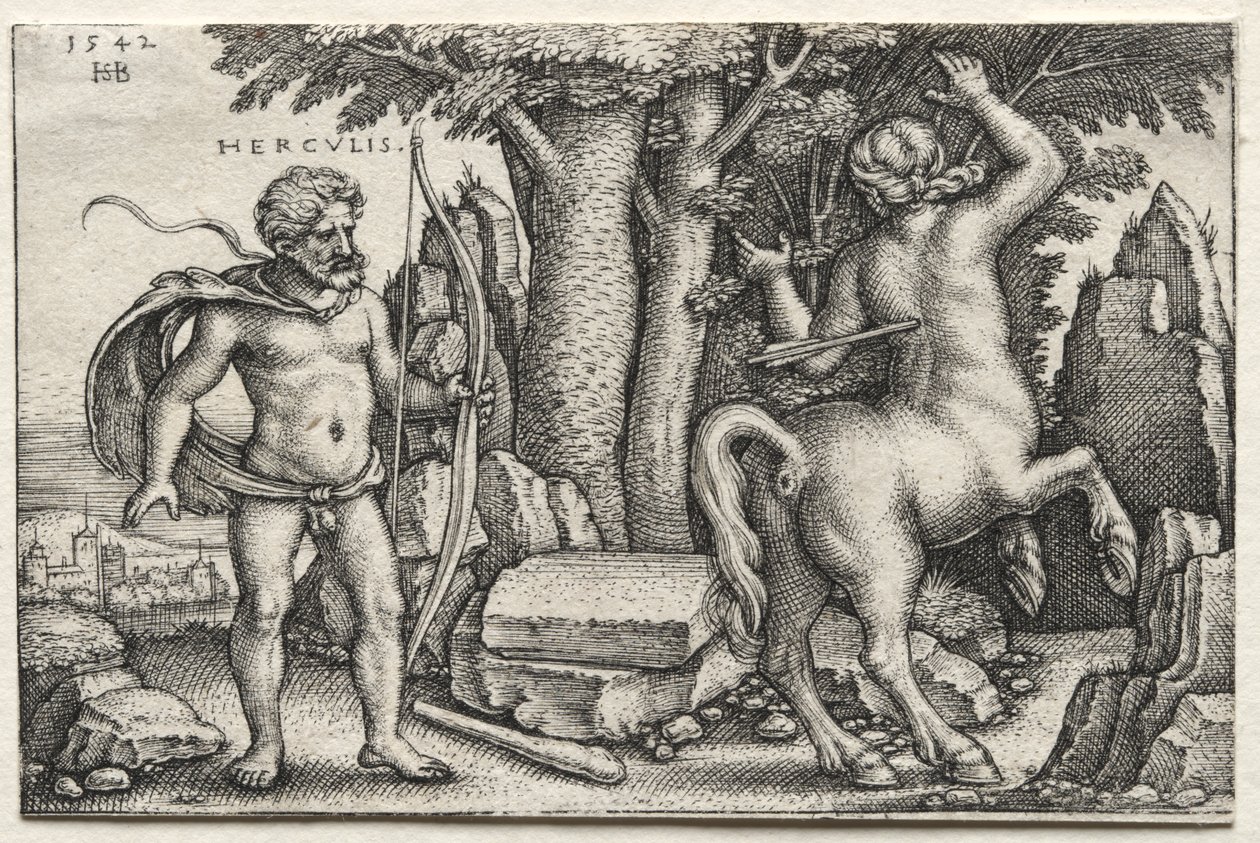 Hercules ja Nessus tekijältä Hans Sebald Beham