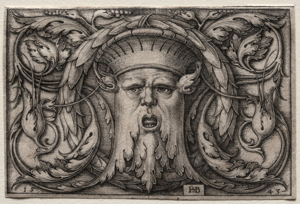Naamio, 1543. tekijältä Hans Sebald Beham