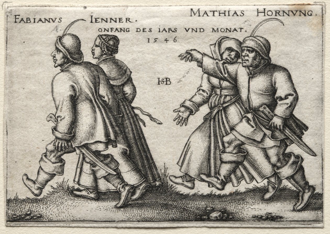 Kylän häät: Fabianus Jenner / Mathias Hornung tekijältä Hans Sebald Beham