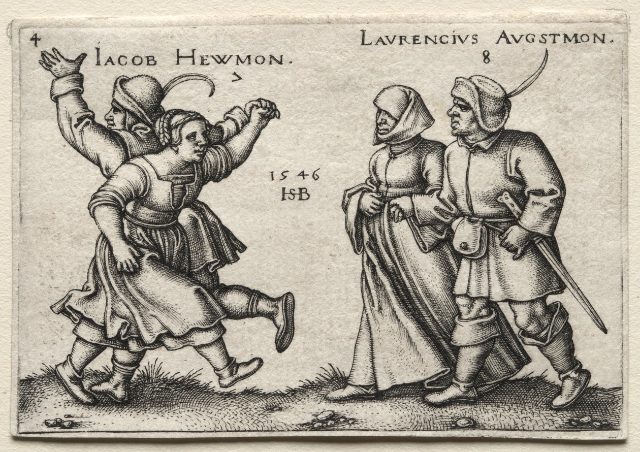 Kylän häät: Jacob Hewmon / Lawrencius Augstmon tekijältä Hans Sebald Beham