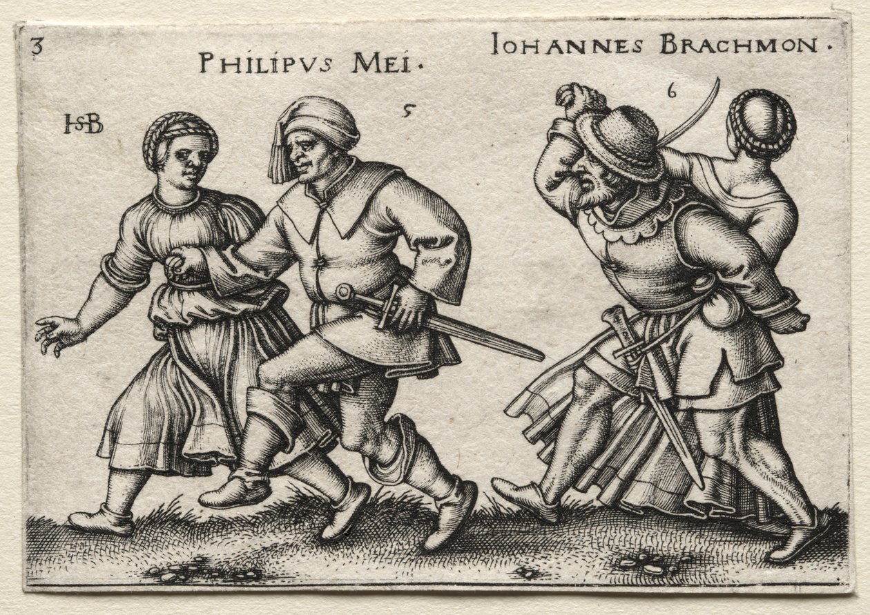 Kylän häät: Philipus Mei Johannes Brachmon, 1546. tekijältä Hans Sebald Beham