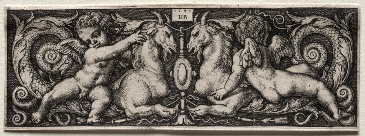 Two Genii, 1544. tekijältä Hans Sebald Beham
