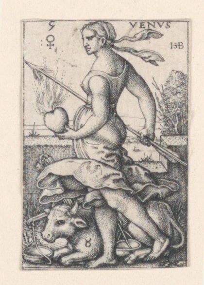 Venus, Seitsemästä planeettasta tekijältä Hans Sebald Beham