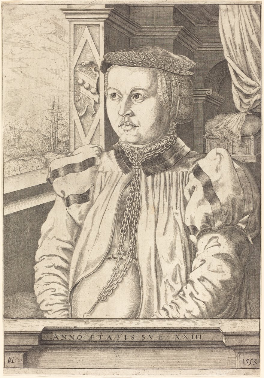 Lady von Eckh syntynyt Piencsenau, 1553. tekijältä Hans Sebald Lautensack