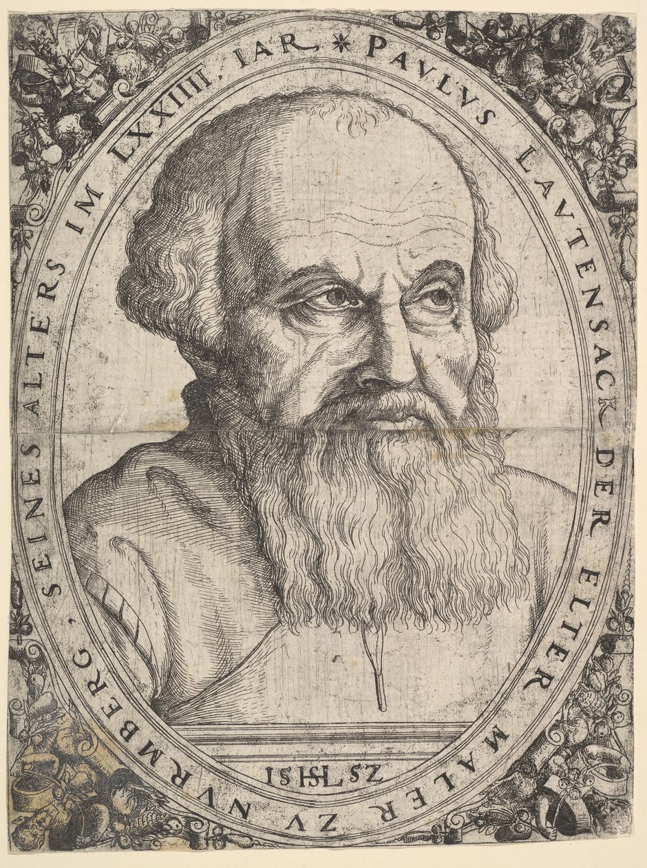 Paulus Lautensack vanhemman muotokuva, 1552. tekijältä Hans Sebald Lautensack