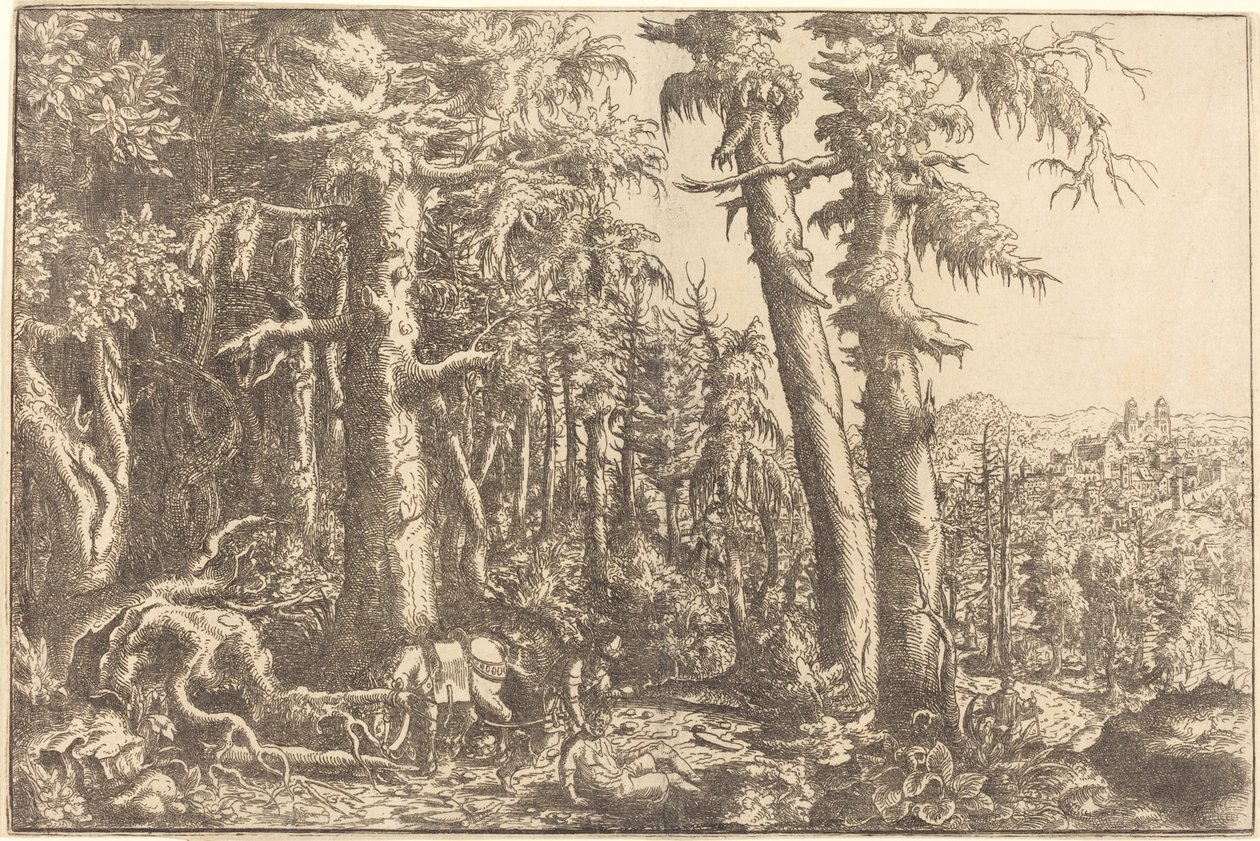 Laupias samarialainen, n. 1558. tekijältä Hans Sebald Lautensack
