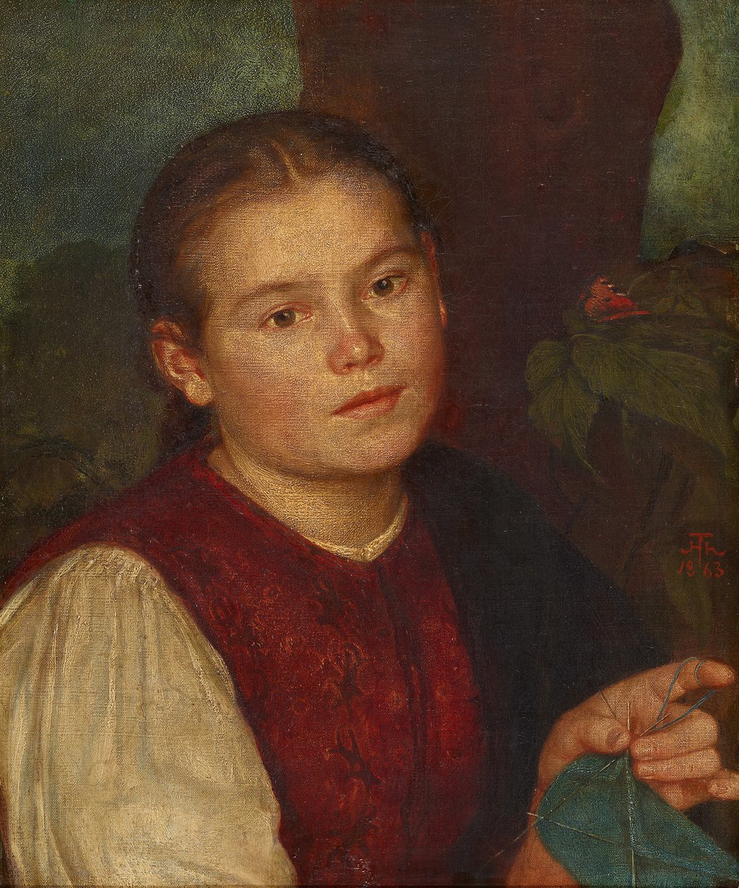 Sisar Agathen muotokuva tekijältä Hans Thoma