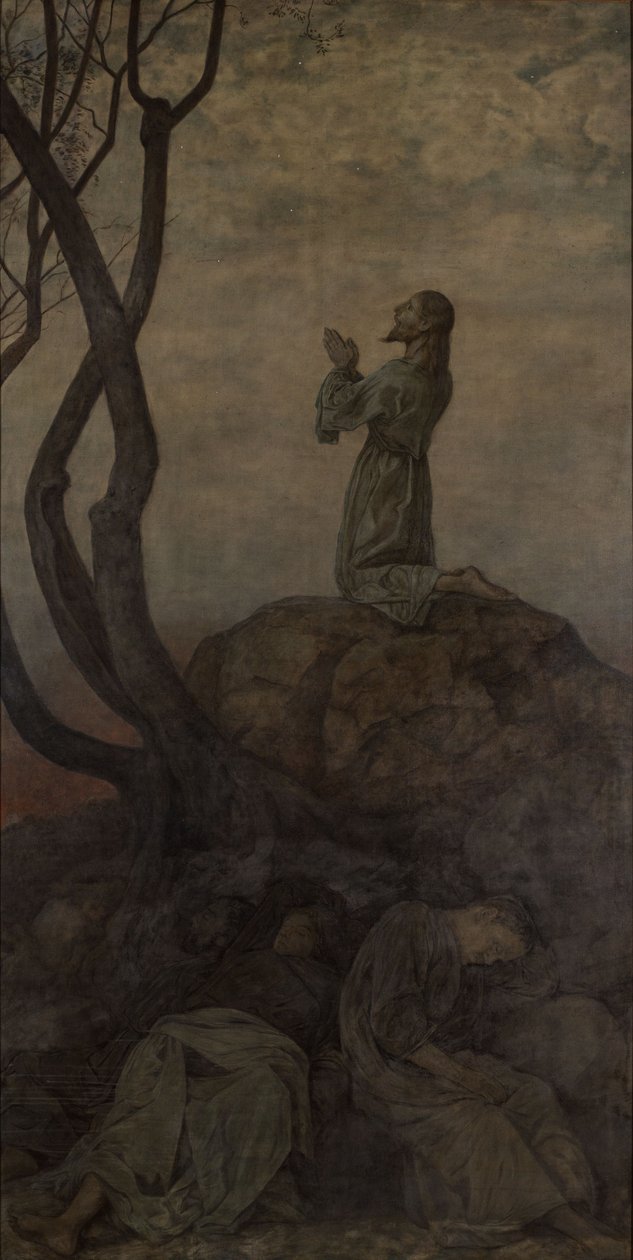 Kristus Öljymäellä tekijältä Hans Thoma