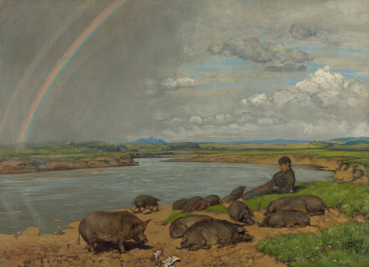 Kadonnut poika (Sianpaimen) tekijältä Hans Thoma