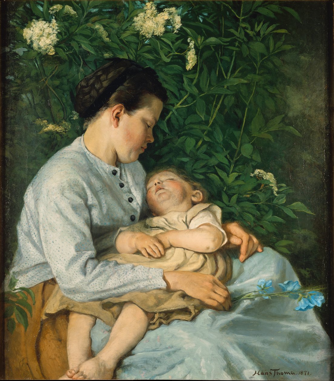 Pensasvanhan alla tekijältä Hans Thoma