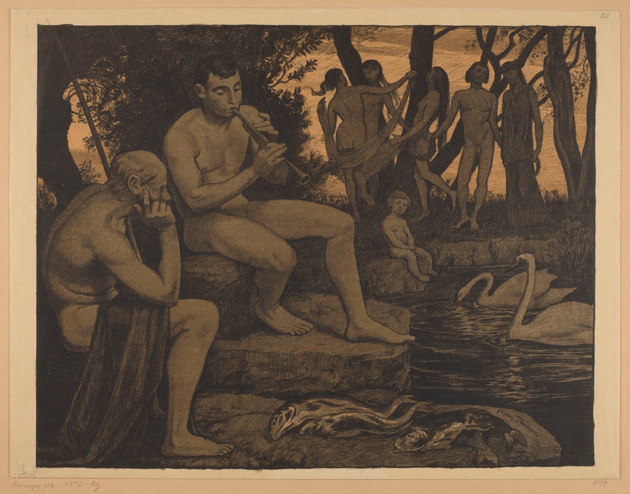 Ilta (Metsäidylli) tekijältä Hans Thoma