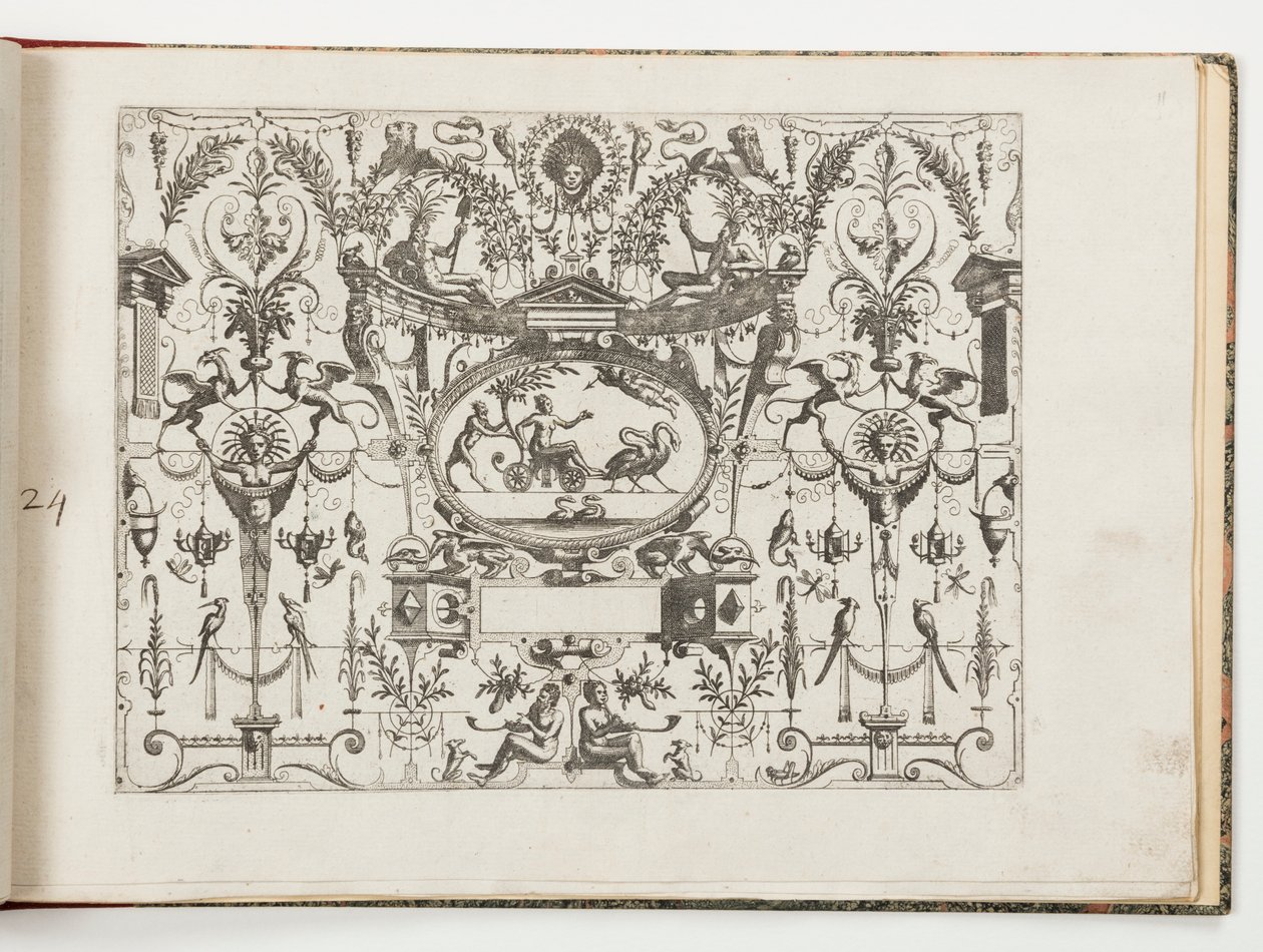 Làmina 24, de Grotteßco: in diverßche manieren (Diverses grotesques)finès tekijältä Hans Vredeman de Vries