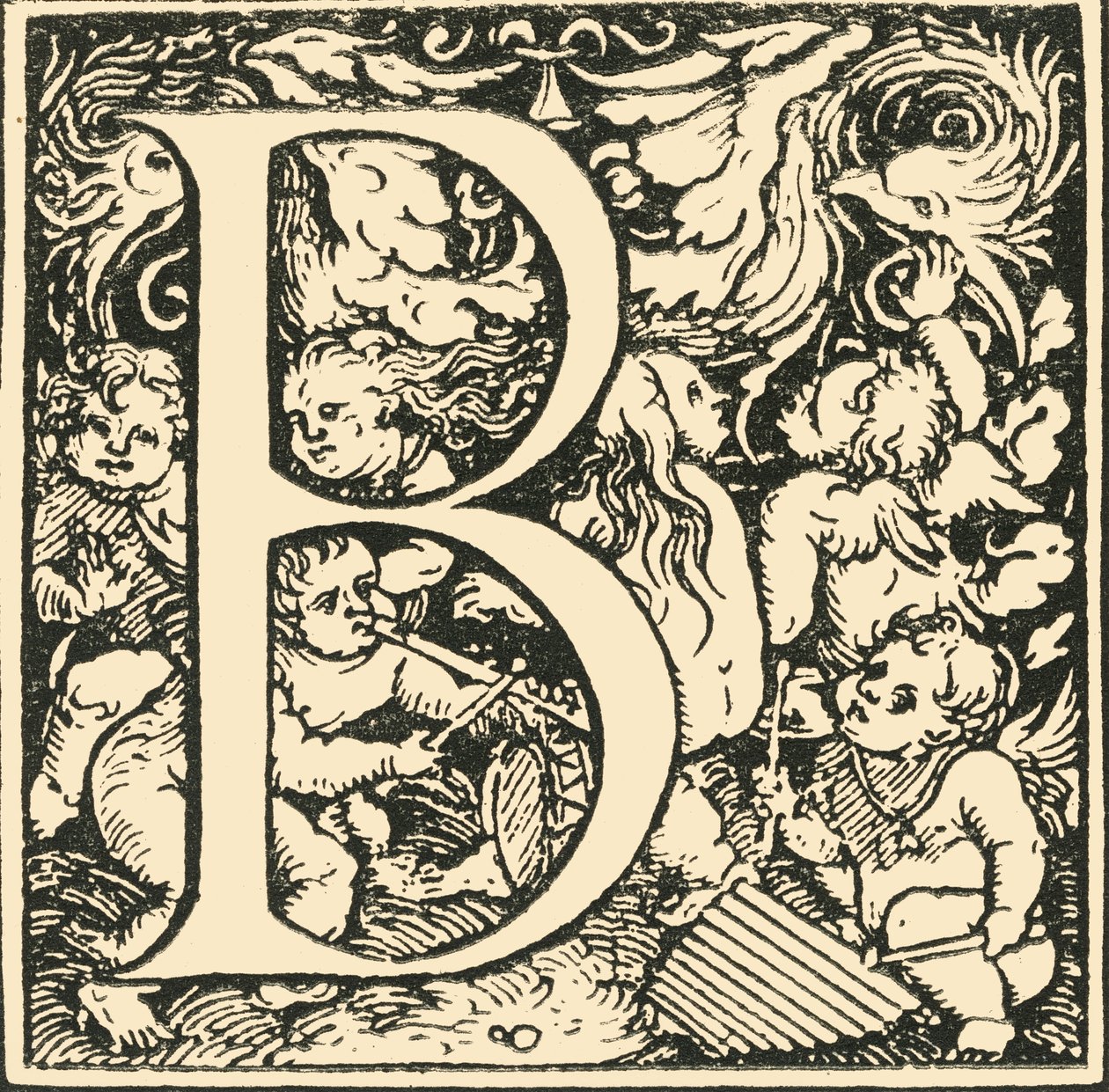 B - Hans Weiditzin aakkoset, c1520-1521, 1908. tekijältä Hans Weiditz