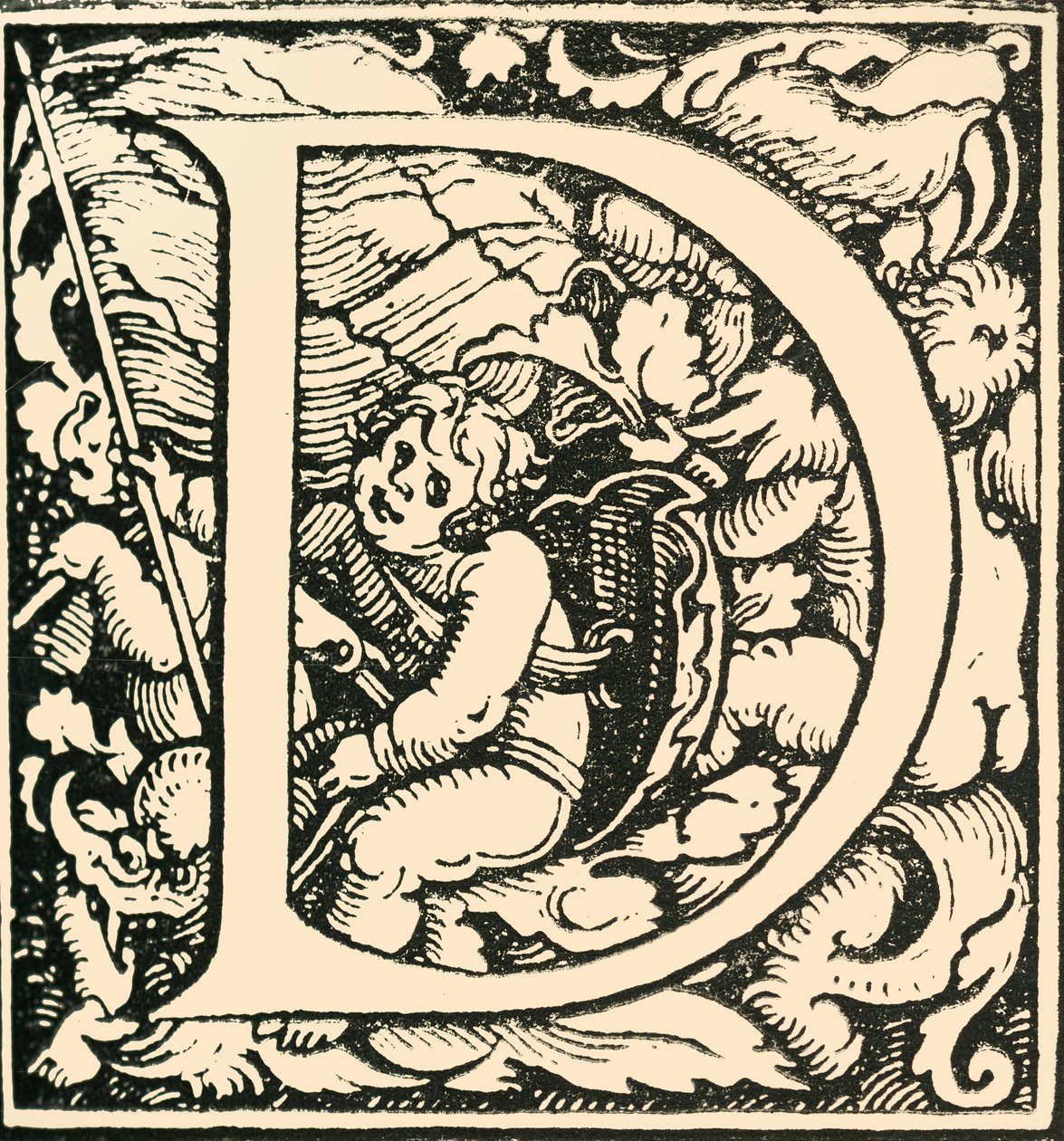 D - Hans Weiditzin aakkoset, c1520-1521, 1908. tekijältä Hans Weiditz