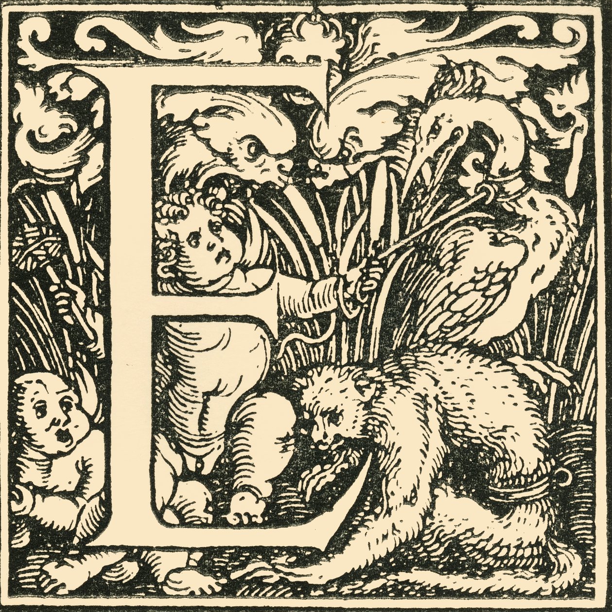 E - Hans Weiditzin aakkoset, c1520-1521, 1908. tekijältä Hans Weiditz