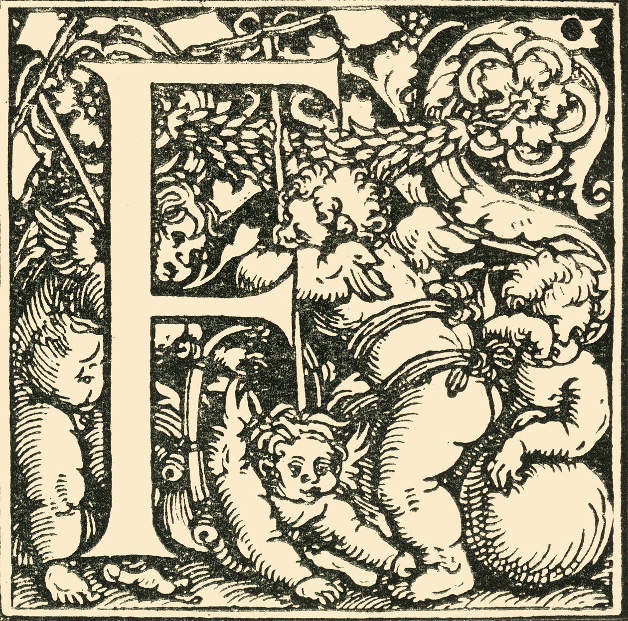 F - Hans Weiditzin aakkoset, c1520-1521, 1908. tekijältä Hans Weiditz