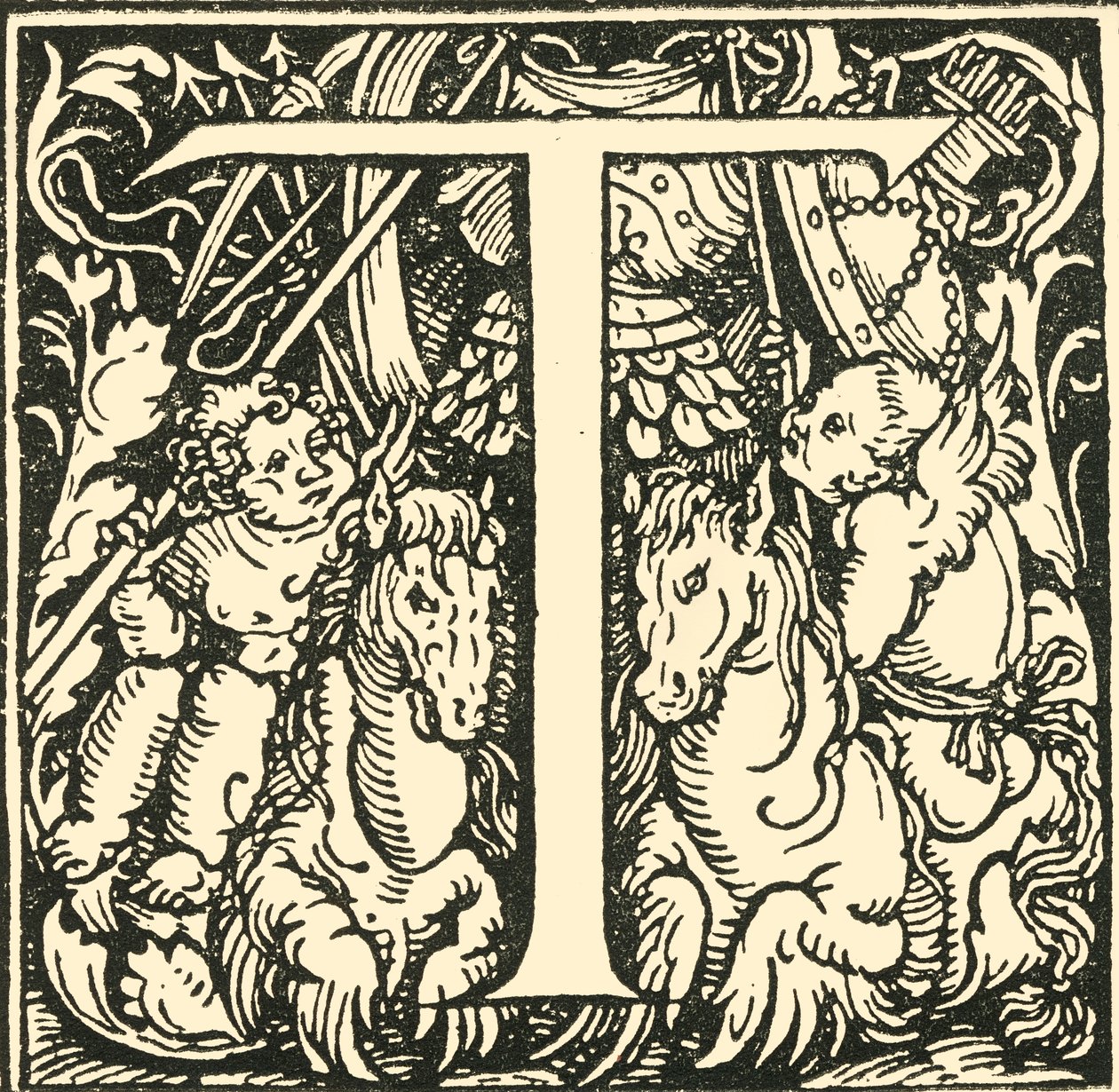 T - Hans Weiditzin aakkoset, c1520-1521, 1908. tekijältä Hans Weiditz