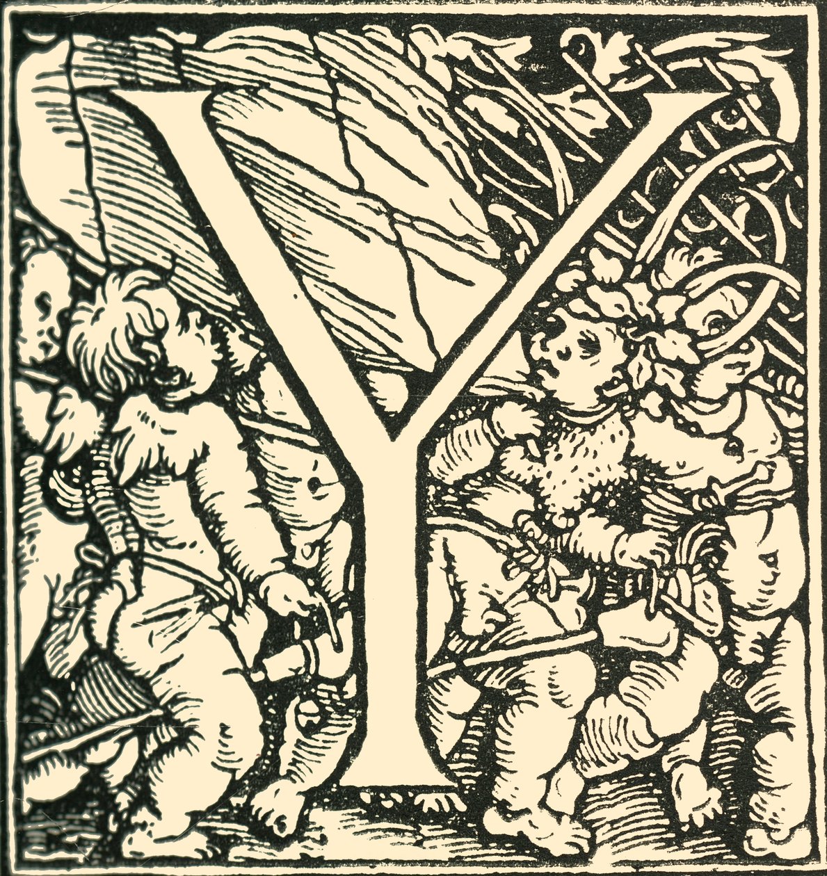 Y - Hans Weiditzin aakkoset, c1520-1521, 1908. tekijältä Hans Weiditz