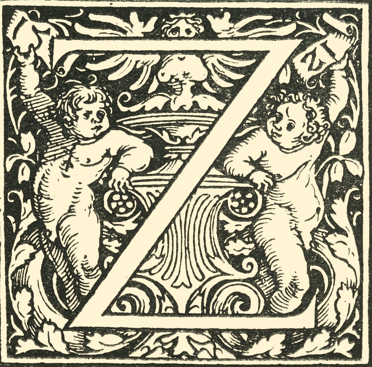 Z - Hans Weiditzin aakkoset, c1520-1521, 1908. tekijältä Hans Weiditz