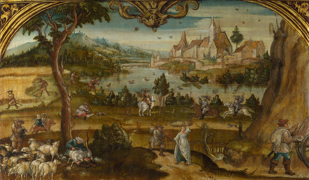 Kesä, c. 1525 tekijältä Hans Wertinger von