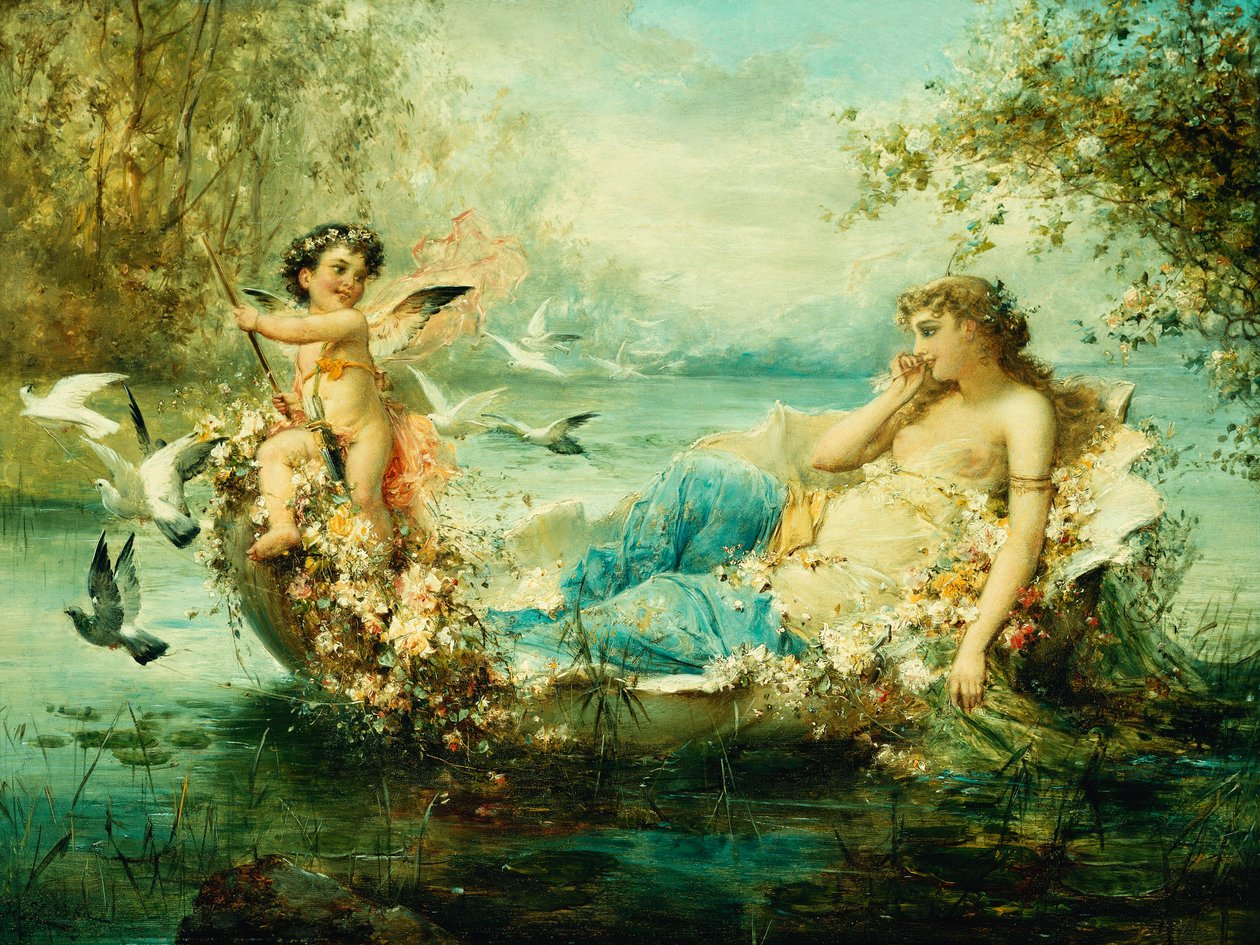 Venus ja Cupid tekijältä Hans Zatzka
