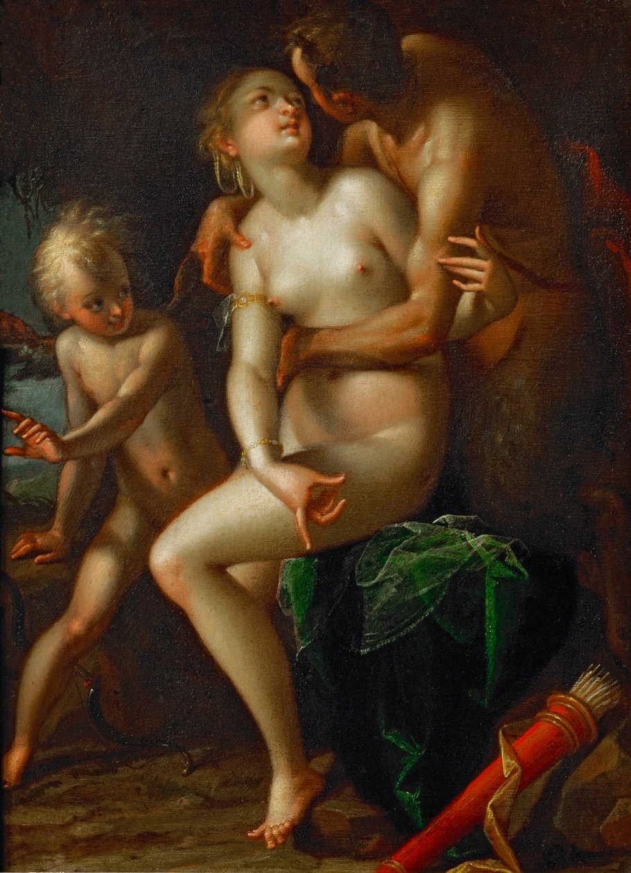 Jupiter, Antiope ja Amor ... tekijältä Hans von Aachen