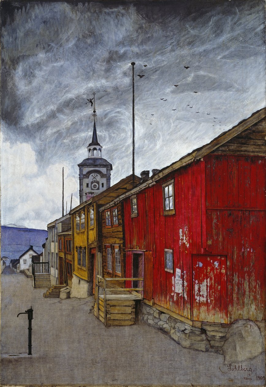 Katu Rørosissa tekijältä Harald Oscar Sohlberg