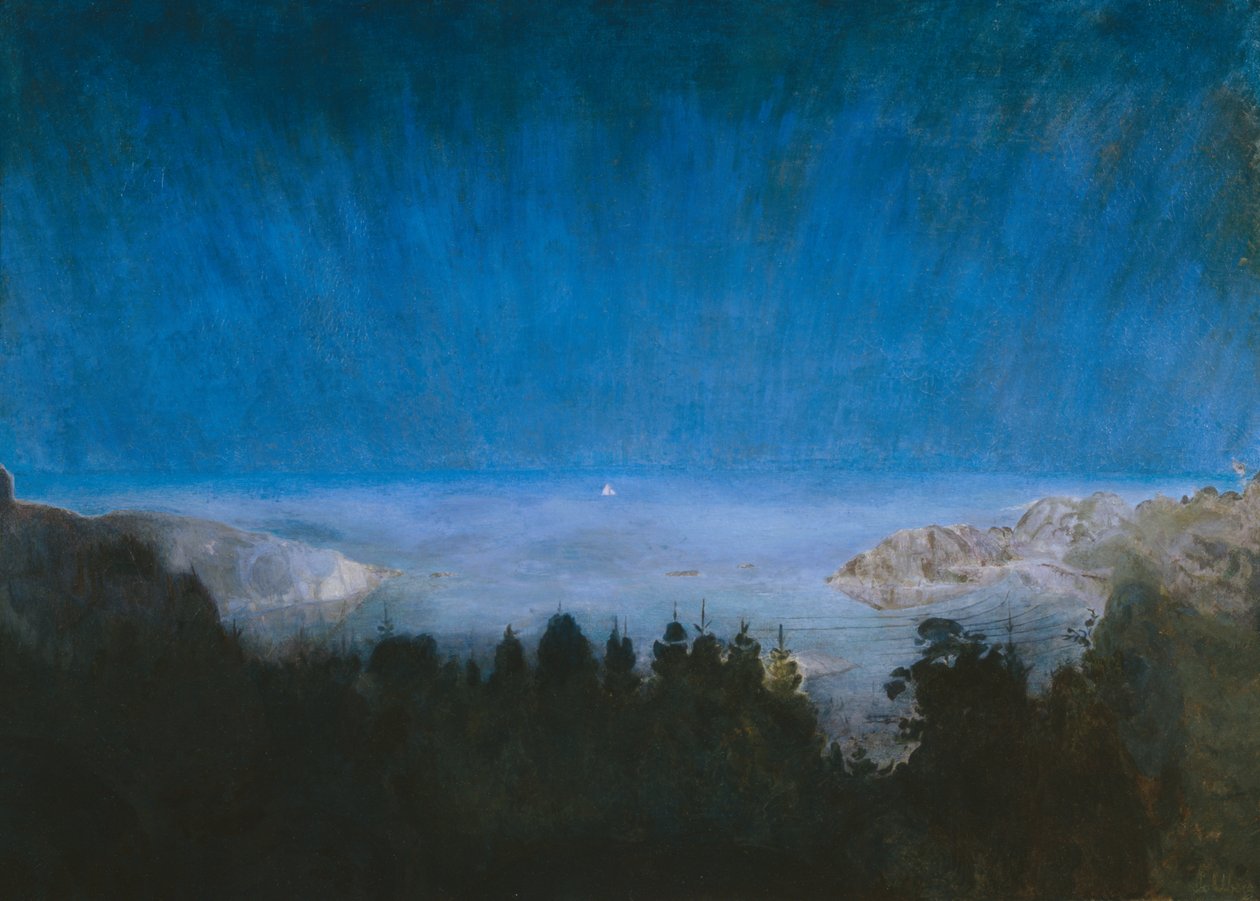 Kjerringvikistä (öljy kankaalle) tekijältä Harald Oscar Sohlberg