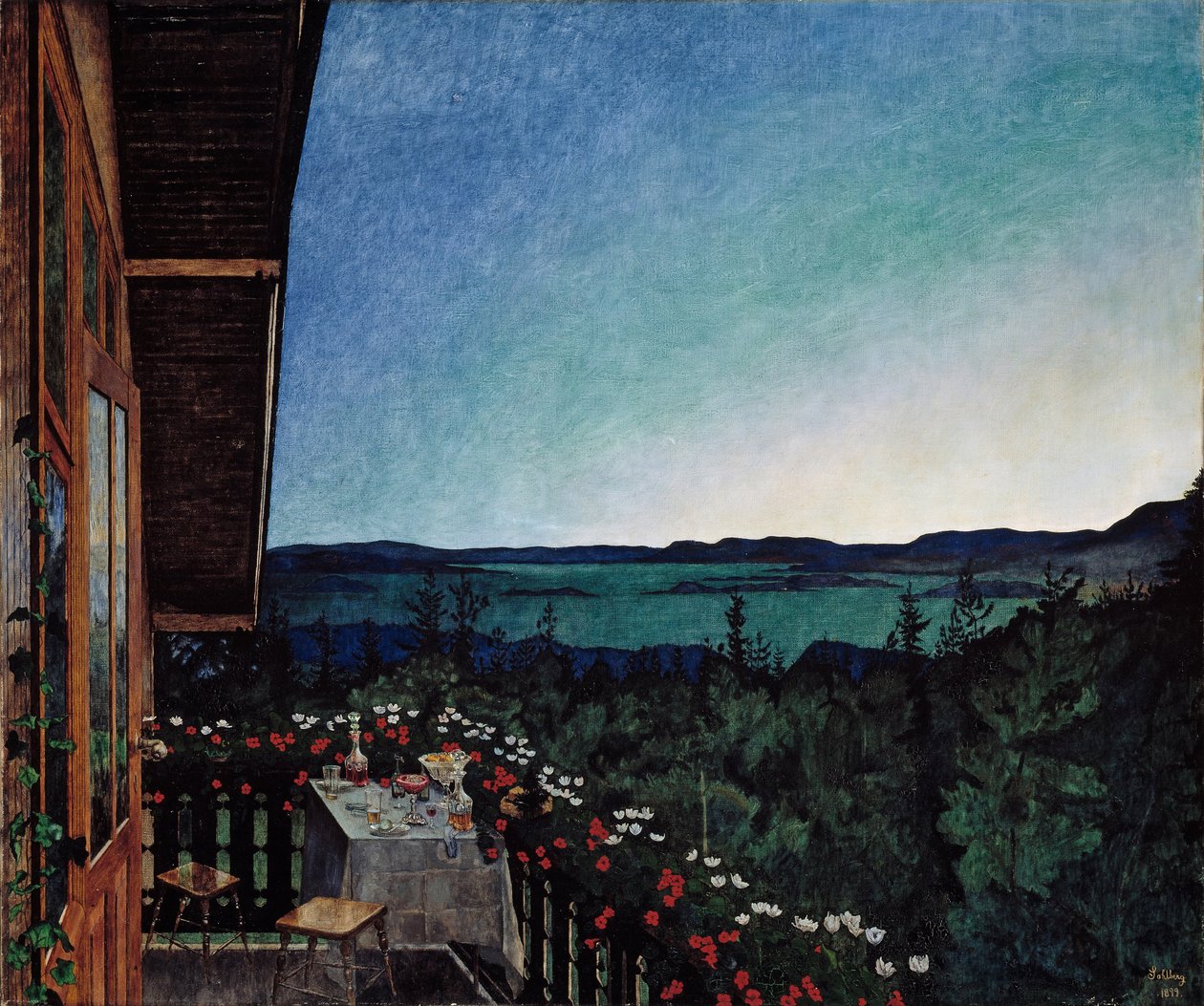 Kesäyö tekijältä Harald Oscar Sohlberg