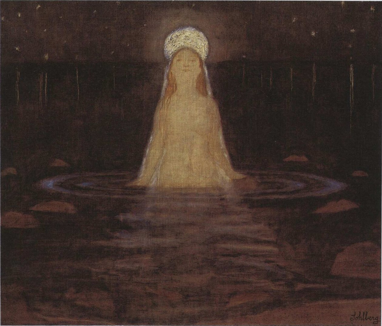 Merenneito, 1897. tekijältä Harald Oscar Sohlberg