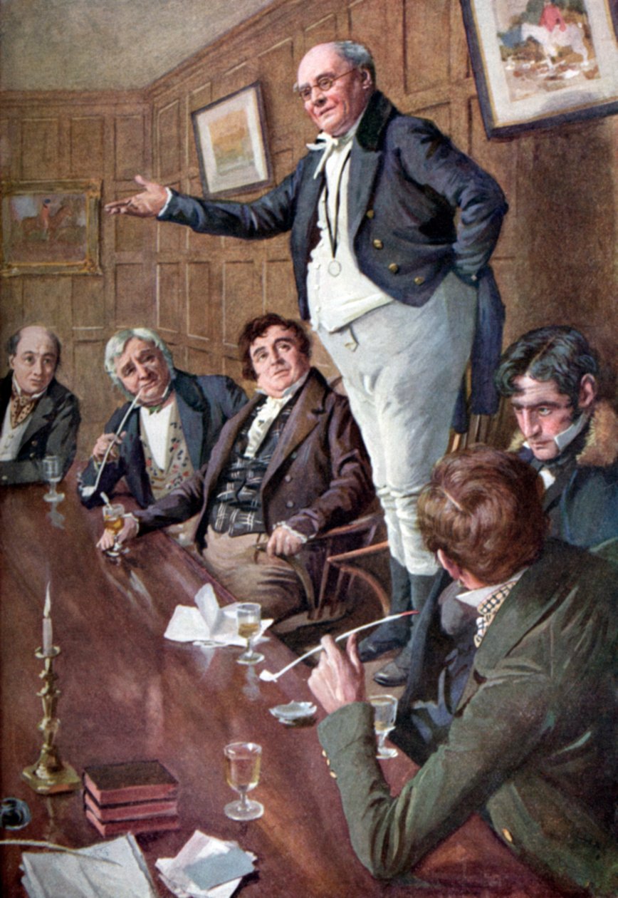 Charles Dickensin Pickwick-paperit tekijältä Harold Copping